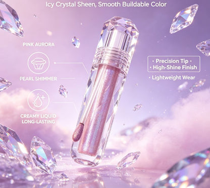 Creamy Glitter Highlighter Stick - Long-Lasting Shimmer Glow for Eyeshadow, Cheekbones & Body