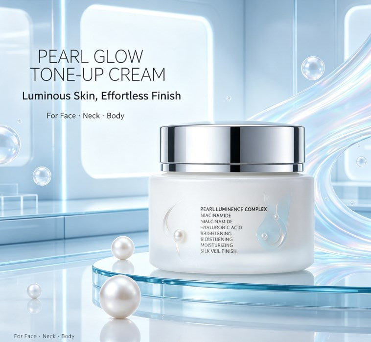 Instant Tone Up & Shimmer Body Cream - Lightweight Glowing Highlighter for Face, Hydrating & Smoothing Dull Skin