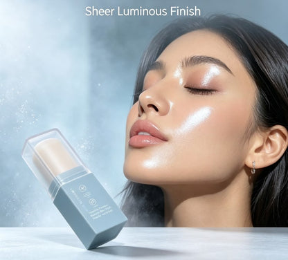 Sweatproof Water Glow Highlighter Stick - Creamy Dewy Makeup for Face Contour in Purple, Pink & White