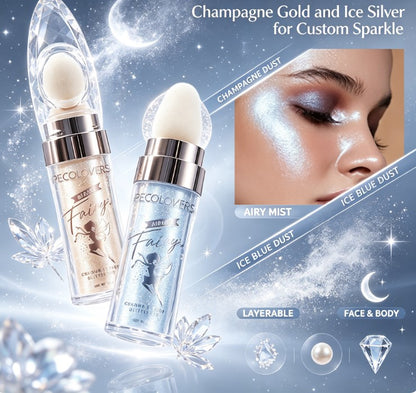 Ultimate Radiance Glitter Powder Palette - Long-Lasting Shimmer Illuminator for Parties & Photoshoots
